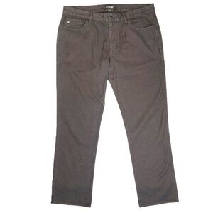 LINKSOUL Men’s Size 38 X 32 Brown Gray Casual 5-Pocket Golf Pants‎